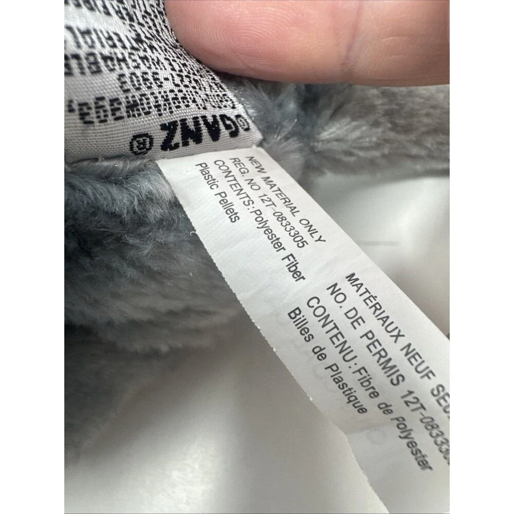 Ganz Webkinz Charcoal Cat HM152 Gray Kitty Plush Stuffed Animal No Code